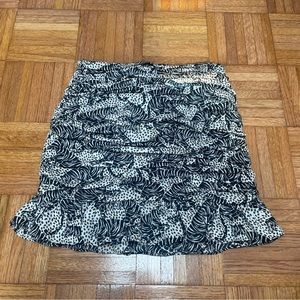 NWT Zara Ruffle Mini Skirt